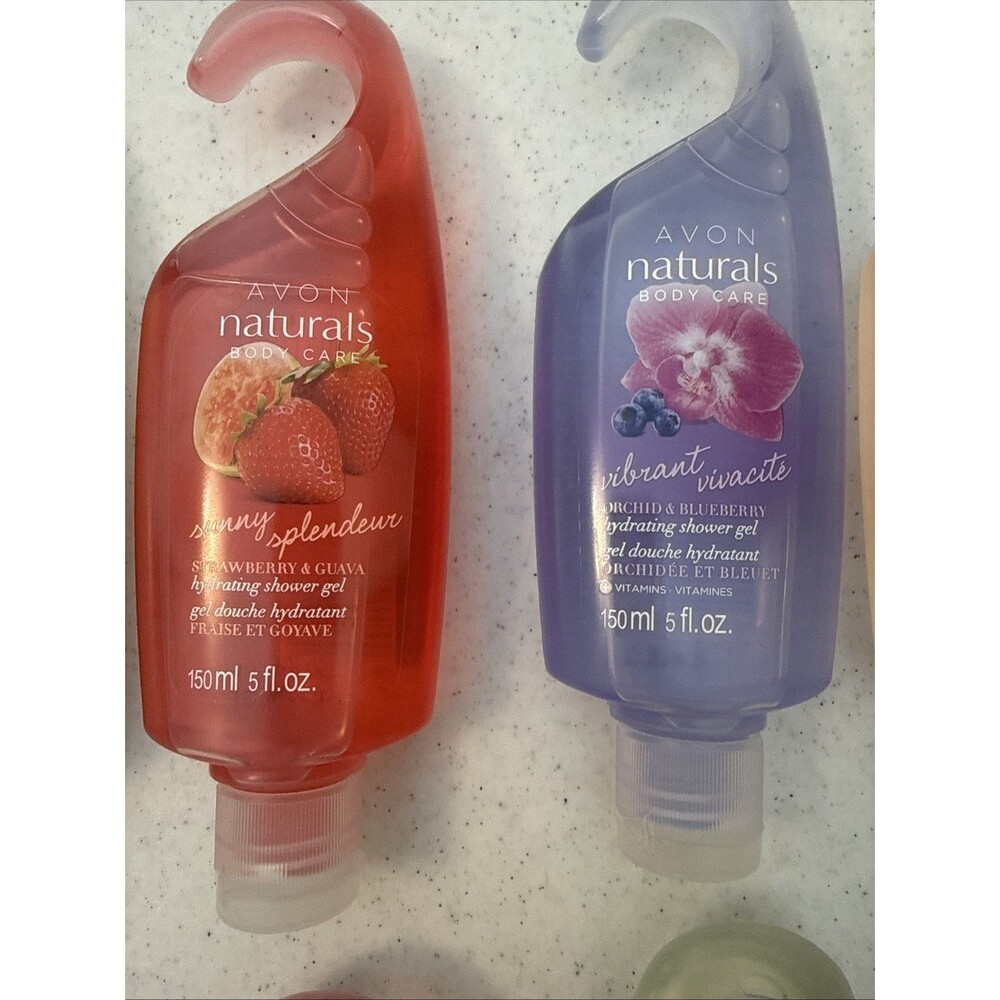 Lot Of 7 Vtg Sealed Avon Naturals Body Shower Gel Assorted Scents - Picture 3 of 7